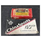 Western 32 s. & w. Long and .45 ACP