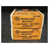 2 Deerslayer Bullets .50 Caliber