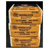 3 Deerslayer Bullets .50 Caliber