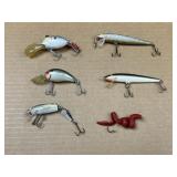 Vintage Fishing Lures with Jointed