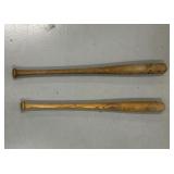 2 Wooden Baseball Bats