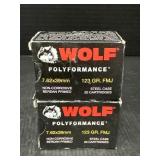 2 Wolf 7.62 x 39mm FMJ Ammo