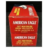 2 American Eagle .357 Magnum ammo