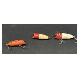 3 Vintage Heddon Lures Lucky 13 & Others