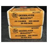 2 Deerslayer Bullets .50 Caliber