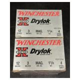 2 Winchester 12ga 3inch Mag 1 1/4 oz 4 Steel Shot