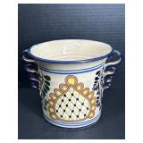 Decorative Pottery Cache Pot w/ Handles