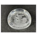 Illinois State Seal Glass Paperweight