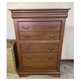 Solid Wood 5 Drawer Chest