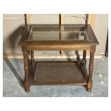 Glass Top End Table