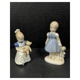 2 Vintage Porcelain Figures