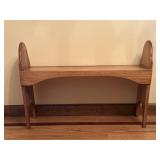 Wood Bench w/ Curved Supports & Sides -31' W