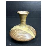 Toyo Japan Studio Pottery Vase w/ Drip Glaze