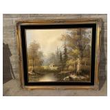 T. Bentley Framed Landscape Painting