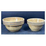 Red wing Saffronware Blue Line Stoneware Bowls