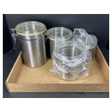 Metal Dry Goods Canisters