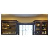 Contents of Upper Cabinets on either side of sink