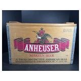 Anheuser-Busch beer wooden crate