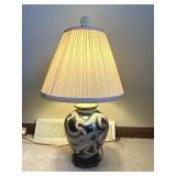 Asian Style Ceramic Table Lamp w/ Shade