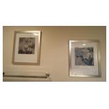 2 Framed Floral Wall Art Prints