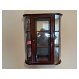 Curved Glass Wall Hanging Display box
