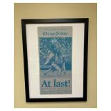 Chicago Tribune Cubs World Series Framed Print