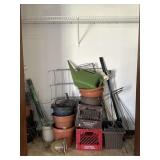 Contents of left closet in garage