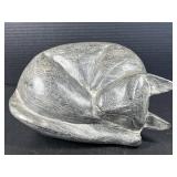 Sleeping Cat sculpture