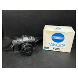 Minolta X-370 35mm Camera w/ Lens & Box