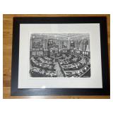 Senate Impeachment Trial Framed Etching Print