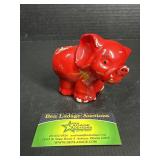 Small Red Elephant Vase