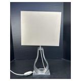 Modern Metal Table Lamp w/ Rectangular Shade