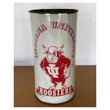Retro Indiana University Hoosiers Metal Trash Can