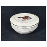 Patriotic Eagle Porcelain Trinket Dish