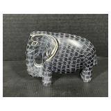 Carved Stone Elephant Figurine