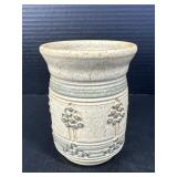 Josh 471 Studio Pottery Vase Tree Motif