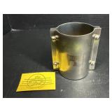 Mota Metal Glass Sleeve Mug w/ Gold Tone Accent