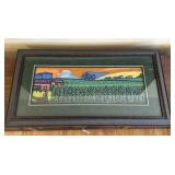 Framed Farm Landscape Art Print