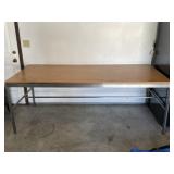 Large Metal Frame Work Table