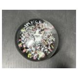 Art Glass Paperweight Eagle 2001 Design