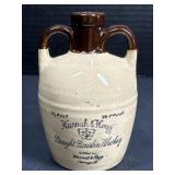 Hannah & Hog Bourbon Whiskey Stoneware Jug