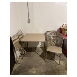 Fold Up Card Table and Chair