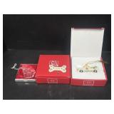 Lenox Dog Ornaments & Crystal Ornament Set