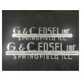 2 G & C Edsel Springfield IL Emblems