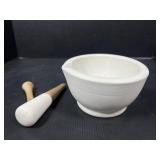 Ceramic mortar and pestle