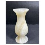 Carved Alabaster Bud Vase