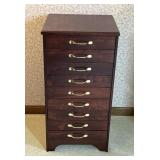 Wooden Storage Cabinet With Sheet Music Inside