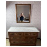 Vintage Victorian Dresser With Marble Top