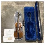 Antique German Violin w/ Case & Lyon Letter