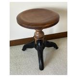 Antique Stool with Cast Iron Legs